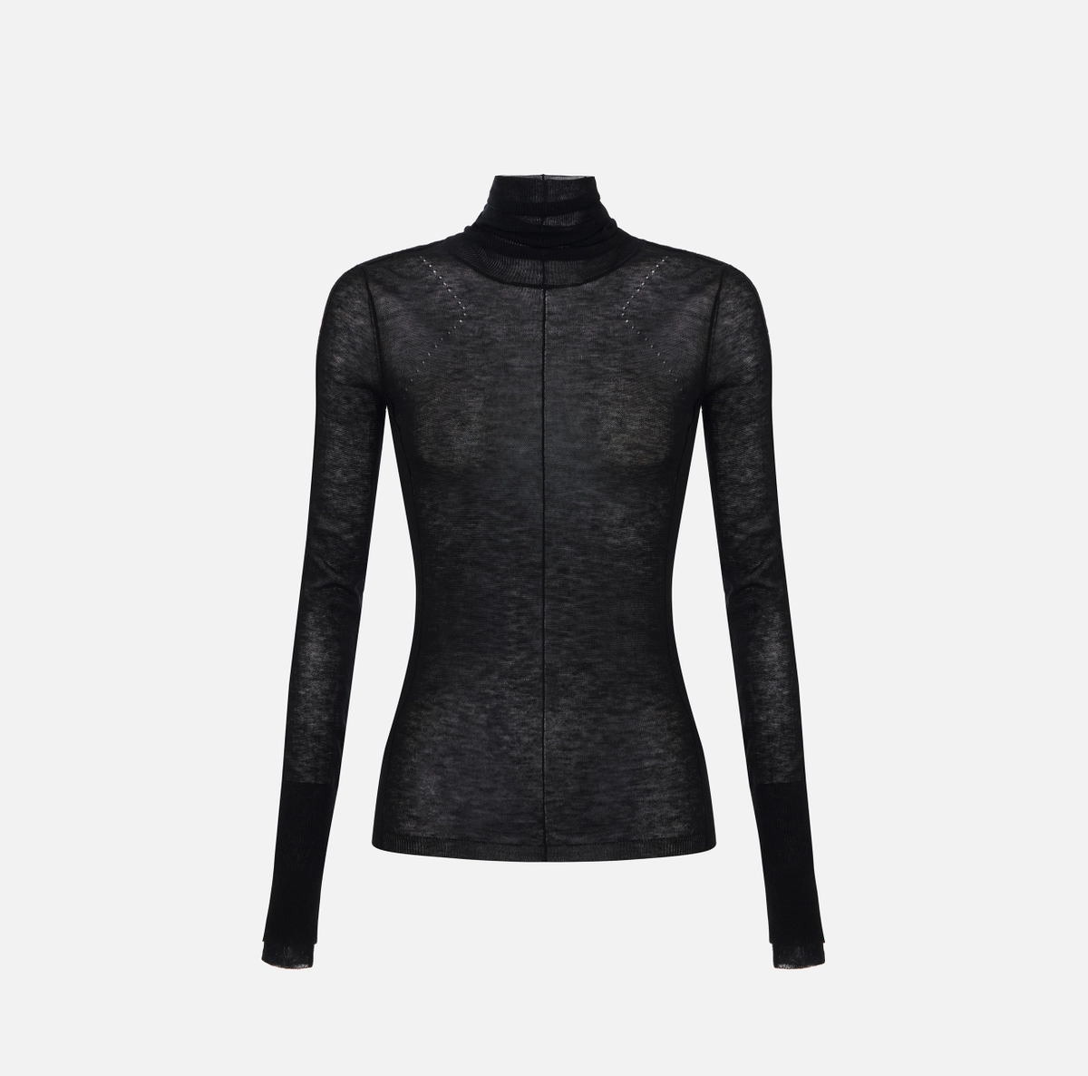 Maglia in lana con nervature