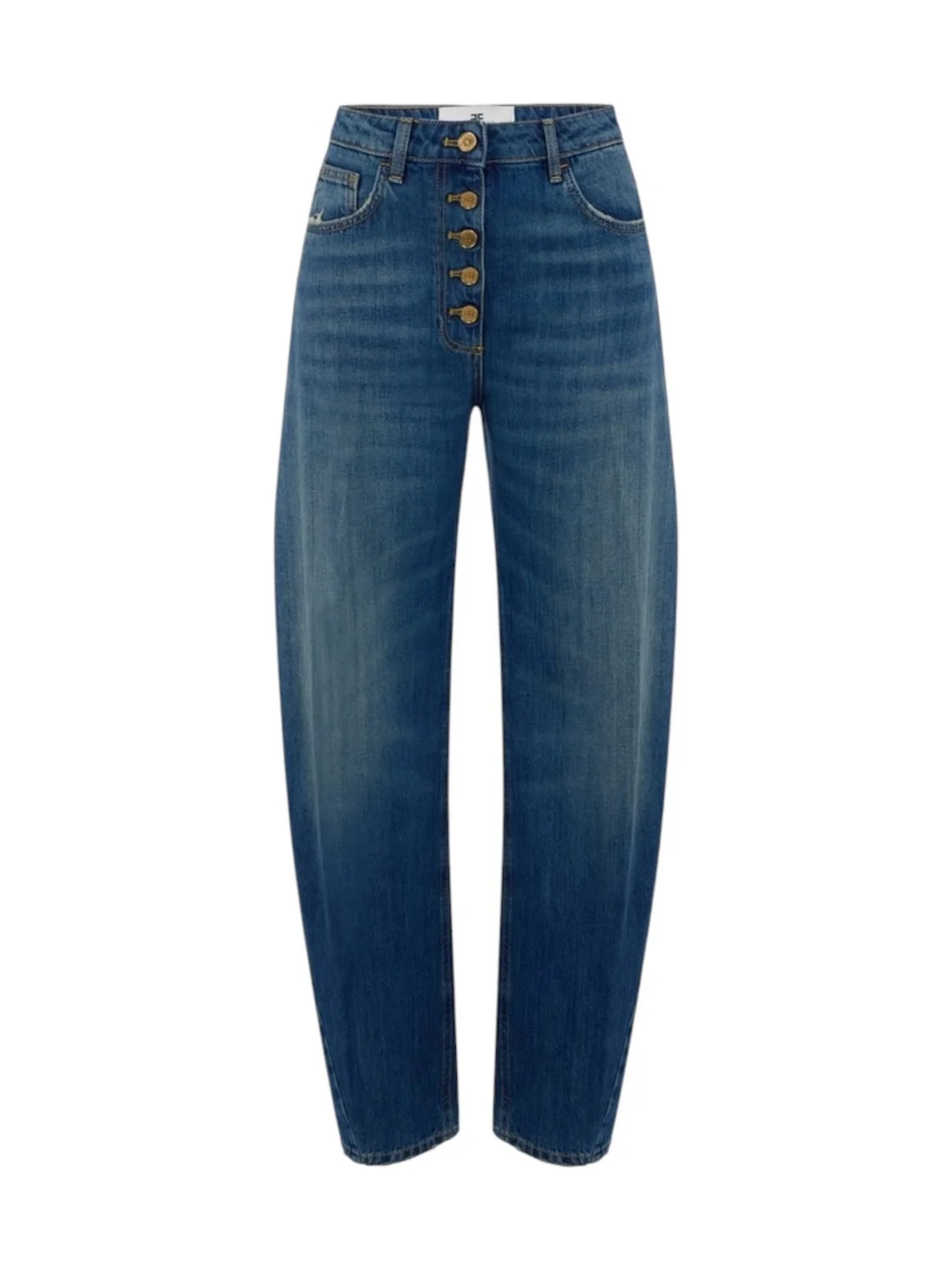 Jeans balloon con bottoni gioiello