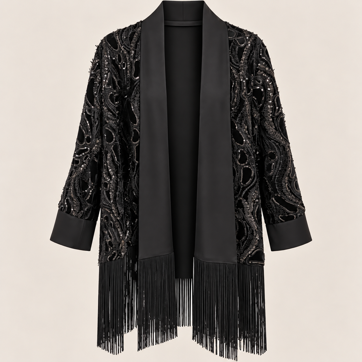 Giacca kimono velluto