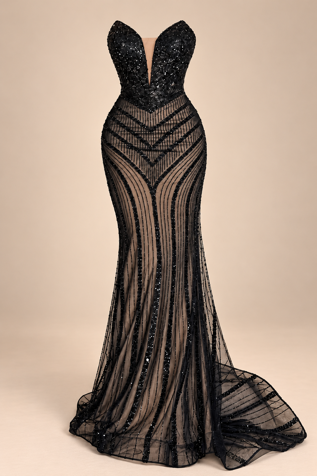 Abito corpetto a bustier senza spalline