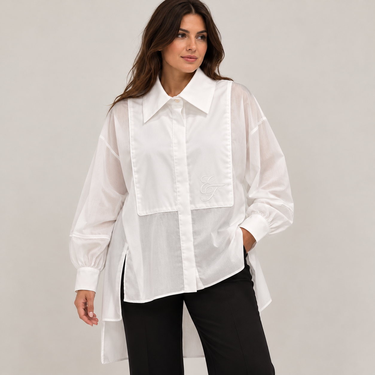 Camicia maxi colletto - immagine 2