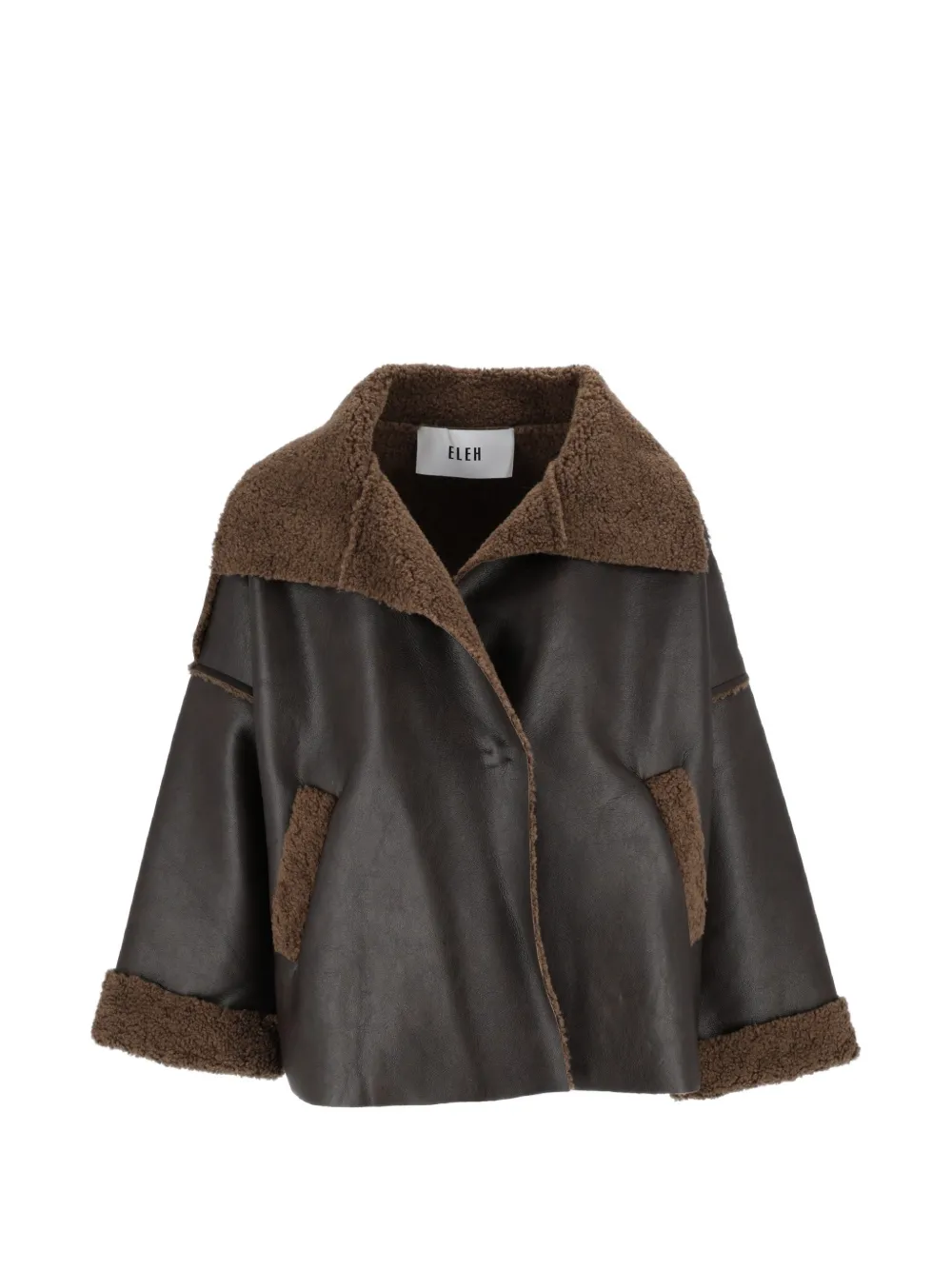 Giacca oversize in shearling sintetico