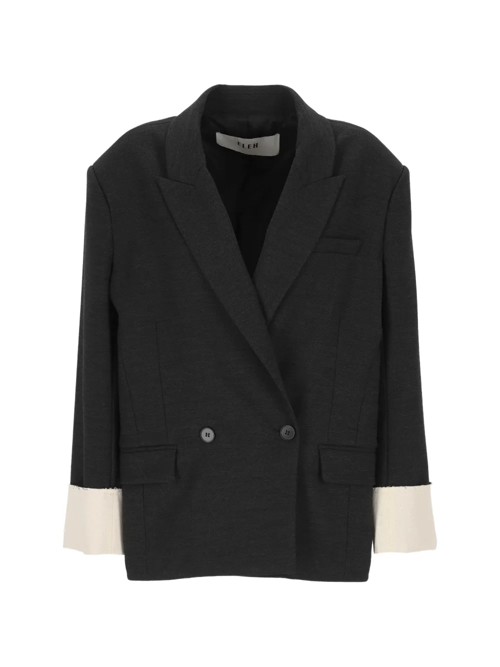 Blazer doppiopetto a contrasto