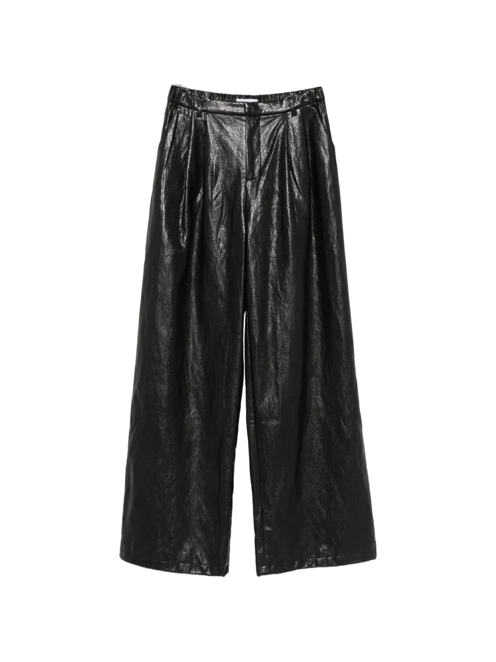 Pantalone ecopelle con pinces