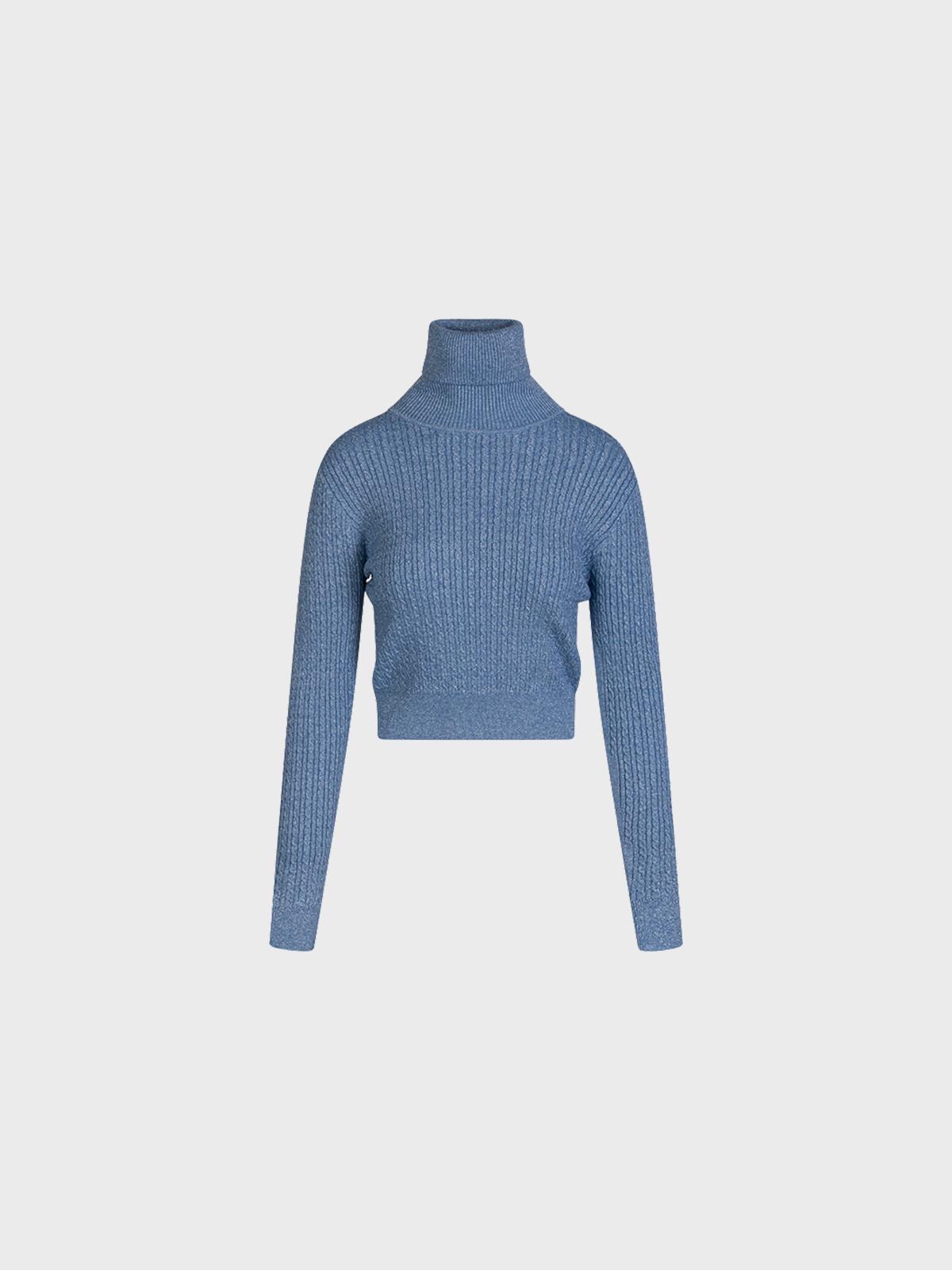 Maglia Con Treccine E Coste